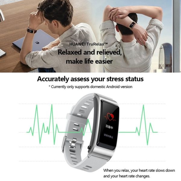 Huawei TalkBand B5 Bluetooth 4.2 Headset Fitness Tracking Sports Smart Bracelet for Android / iOS, 1.13 inch Touch AMOLED 2.5D Screen, Support Fitness Tracker / Pedometer / Sleep Monitor (Black) - Image 10