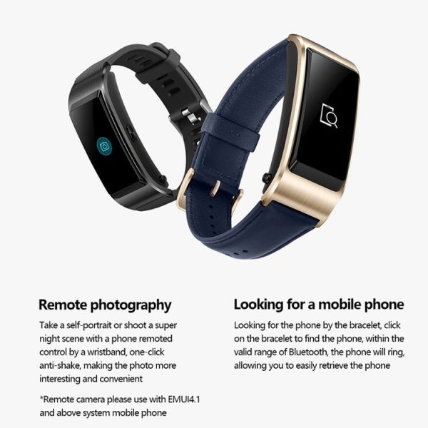 Huawei TalkBand B5 Bluetooth 4.2 Headset Fitness Tracking Sports Smart Bracelet for Android / iOS, 1.13 inch Touch AMOLED 2.5D Screen, Support Fitness Tracker / Pedometer / Sleep Monitor (Black) - Image 17