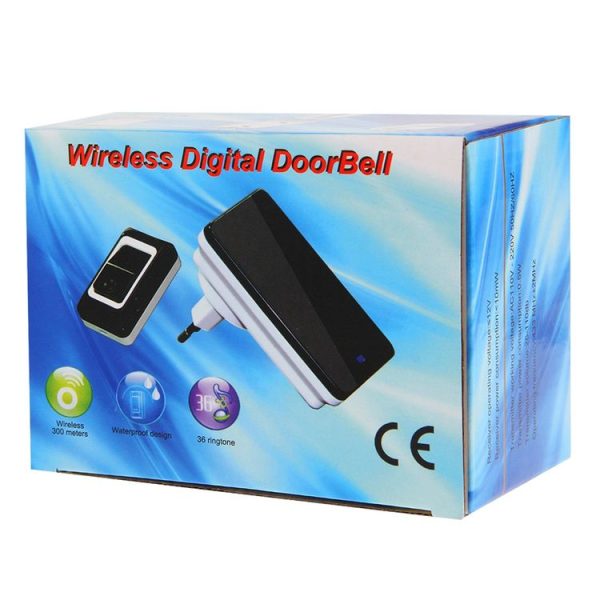 SAFUL K108 Waterproof Wireless Smart Doorbell, One Transmitter One Receiver, EU Plug - Image 4