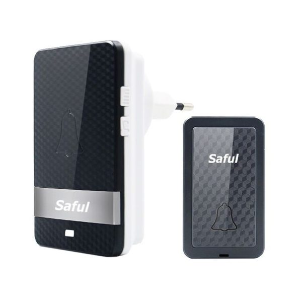 Saful TS-K106 IP68 Waterproof 4-Level Ring Tone Adjustable Wireless Intelligent Self-generating Doorbell with 28 First Ringtones - Image 2