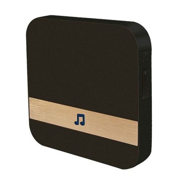 B10 52 Chimes 110dB Doorbell Receiver Low Power Consumption Home Door Tools, EU Plug, AC 90-260V (Black) - Image 2