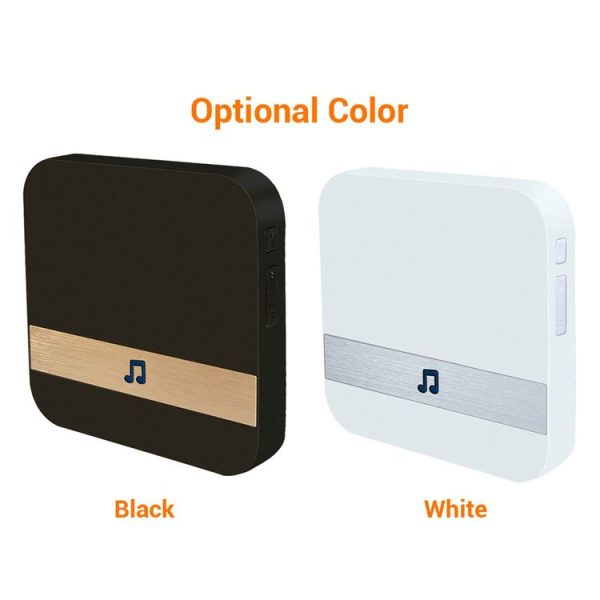 B10 52 Chimes 110dB Doorbell Receiver Low Power Consumption Home Door Tools, EU Plug, AC 90-260V (Black) - Image 3