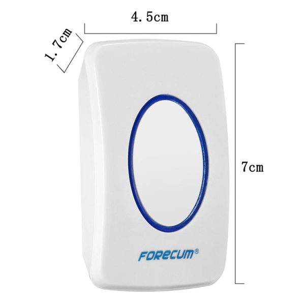 Forecum 7 Wireless Smart Home Doorbell with Single Receiver, Remote Control Distance: 200m (Open Air), EU Plug - Image 5