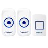 Forecum 8F Wireless Smart Home Doorbell with Dual Receiver, Remote Control Distance: 200m (Open Air), EU Plug