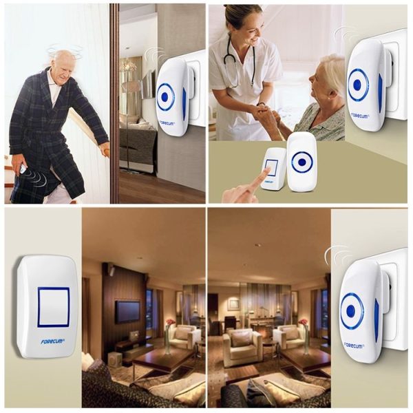 Forecum 8F Wireless Smart Home Doorbell with Dual Receiver, Remote Control Distance: 200m (Open Air), EU Plug - Image 17
