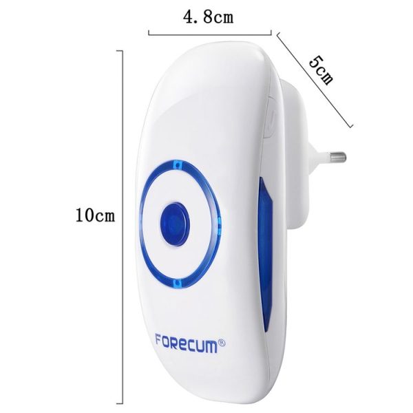 Forecum 8F Wireless Smart Home Doorbell with Dual Receiver, Remote Control Distance: 200m (Open Air), EU Plug - Image 3