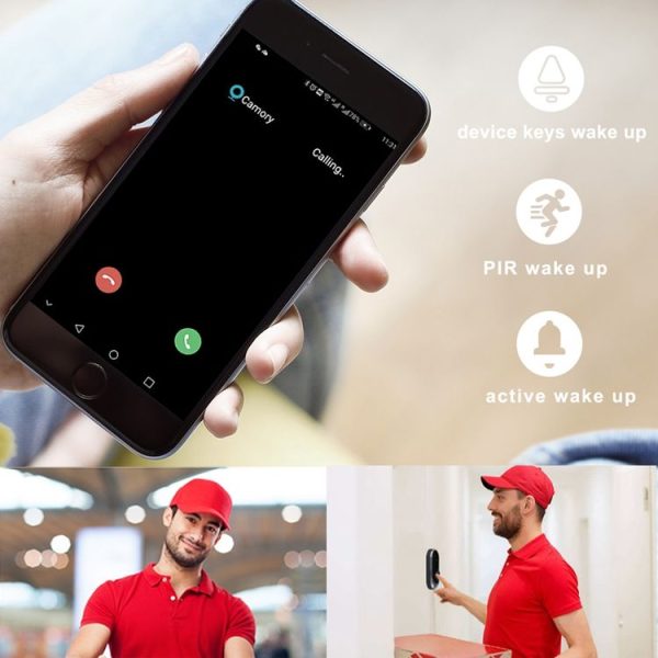 M200B WiFi Intelligent Square Button Video Doorbell, Support Infrared Motion Detection & Adaptive Rate & Two-way Intercom & Remote / PIR Wakeup (White) - Image 12