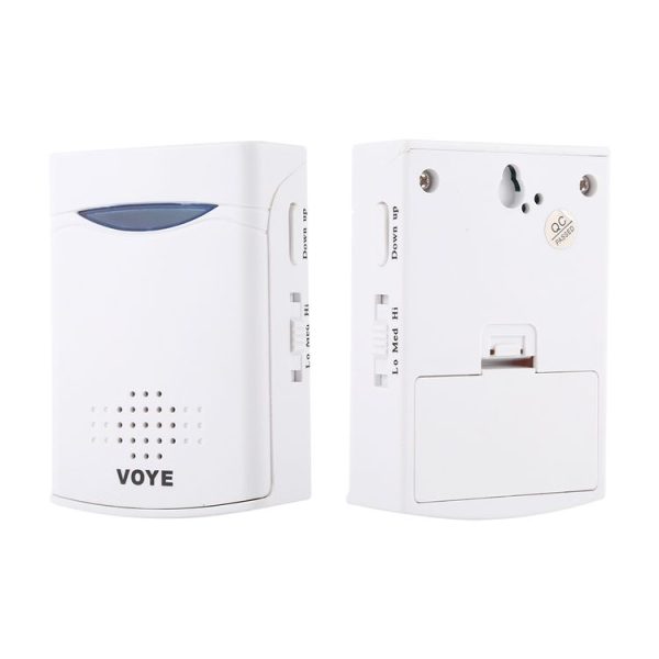 VOYE V006B Home Music Remote Control Wireless Doorbell with 38 Polyphony Sounds (White) - Image 3