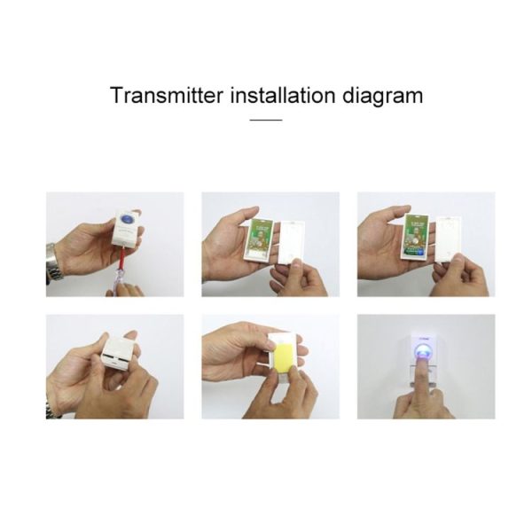 VOYE V022F Home Music Remote Control Wireless Doorbell with 38 Polyphony Sounds (White) - Image 12