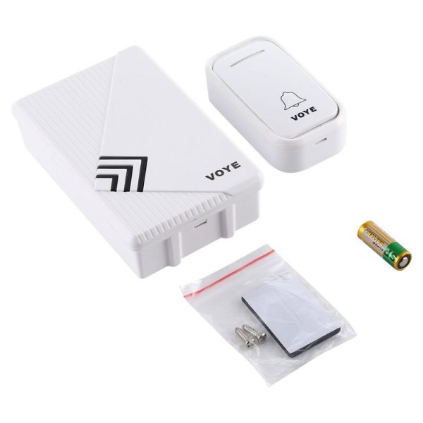 VOYE V022F Home Music Remote Control Wireless Doorbell with 38 Polyphony Sounds (White) - Image 5