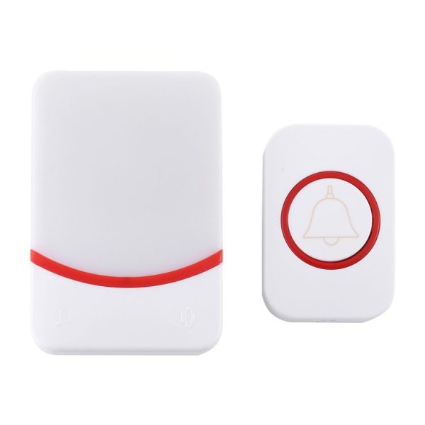 CMF1188 Home Music Remote Control Wireless Doorbell with 38 Ringtones & Colorful Flashing Lights + Ringtones / Ringtones / Colorful Flashing Lights 3-Modes (White) - Image 2
