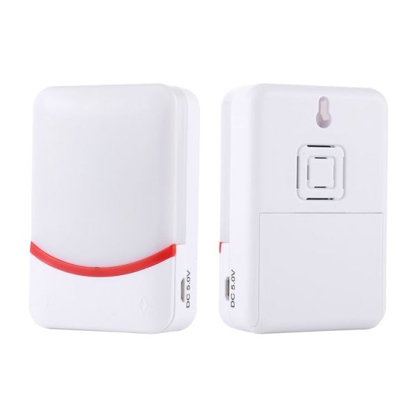 CMF1188 Home Music Remote Control Wireless Doorbell with 38 Ringtones & Colorful Flashing Lights + Ringtones / Ringtones / Colorful Flashing Lights 3-Modes (White) - Image 3