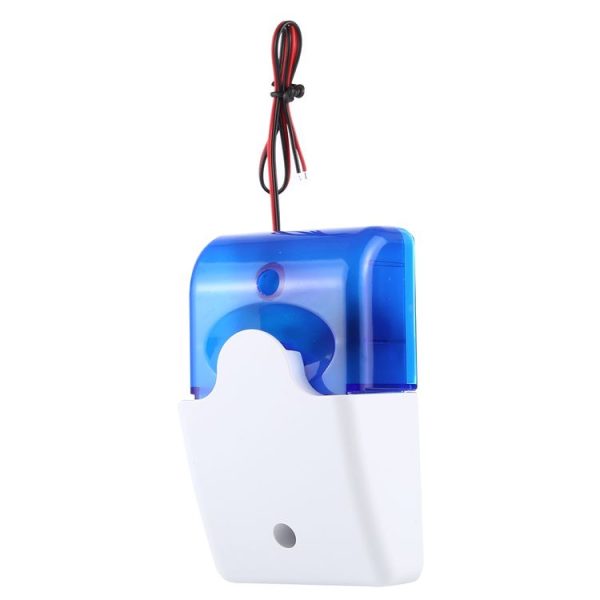 103 Mini Strobe Siren Durable Home Security Alarm System (Blue) - Image 2