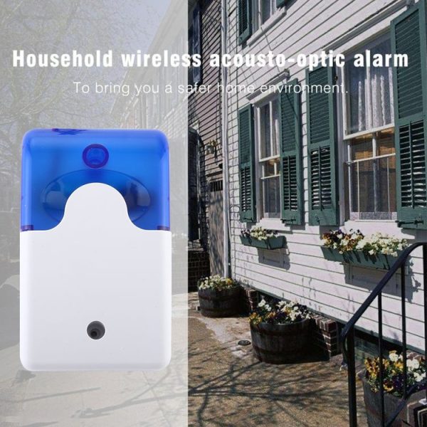 103 Mini Strobe Siren Durable Home Security Alarm System (Blue) - Image 7