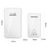 CACAZI FA8 Self-Powered Wireless Doorbell, EU Plug (White) - Image 2