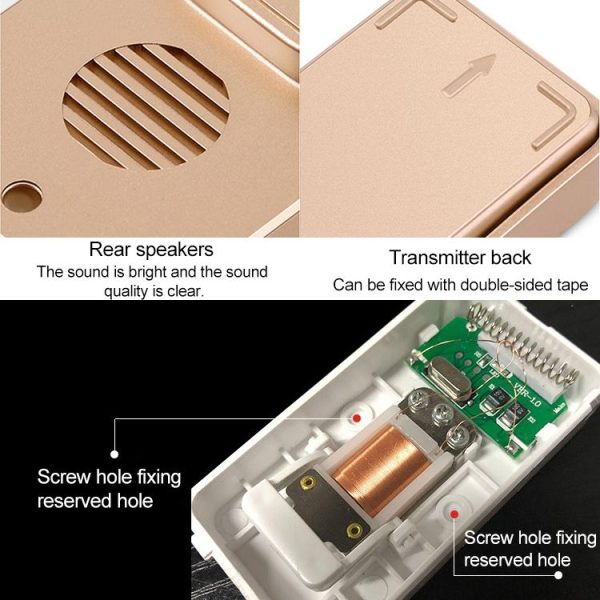 CACAZI FA8 Self-Powered Wireless Doorbell, EU Plug (White) - Image 3