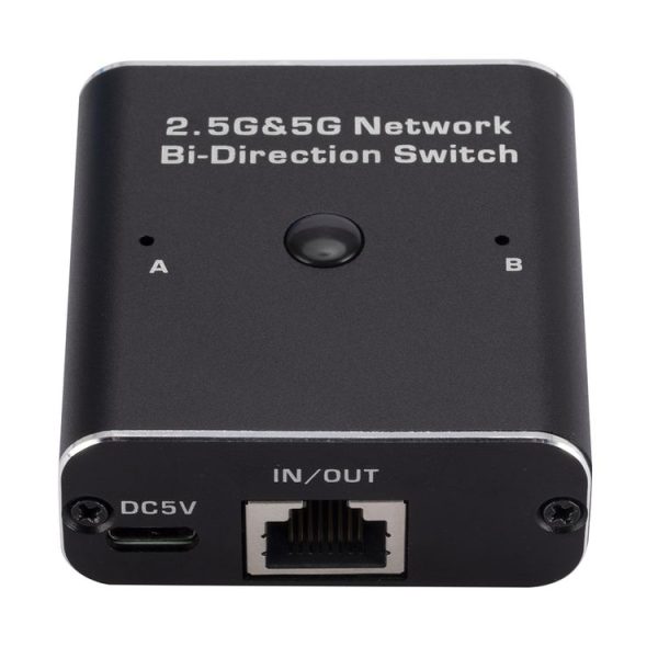 2.4GHz+5GHz RJ45 Network Bi-Direction Switch (Black) - Image 2