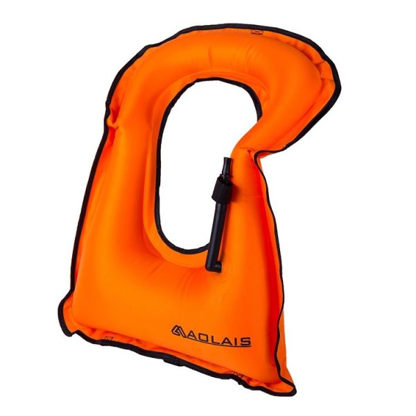 Children Portable Snorkeling Buoyancy Inflatable Vest Life Jacket Swimming Equipment, Size: 510*400mm (Orange) - Image 3