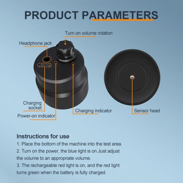 01 High Strength Pipe Leak Listen Detector (Black) - Image 9