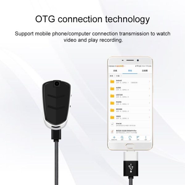 E308 16GB Portable Keychain Voice Recorder, Built-in Camera, Mic, Support TF Card - Image 4