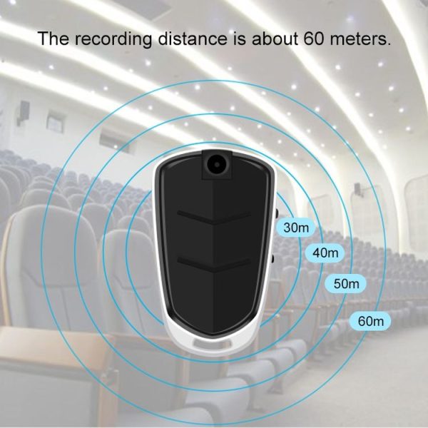 E308 16GB Portable Keychain Voice Recorder, Built-in Camera, Mic, Support TF Card - Image 9