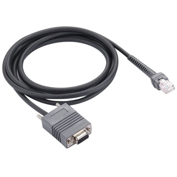 2m RS232 to RJ45 Scanner Serial Data Cable for Symbol LS2208 (Grey)