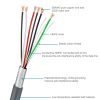 2m RS232 to RJ45 Scanner Serial Data Cable for Symbol LS2208 (Grey) - Image 5