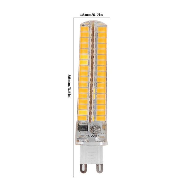 6 PCS G9 7W AC 110-120V 136LEDs SMD 5730 Energy-saving LED Silicone Lamp (Warm White) - Image 2