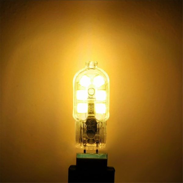 10 PCS AC 220-240V G4 3W 12LEDs 2835SMD LED Dimmable Double Needle Transparent Peanut Lamp (Warm White) - Image 7