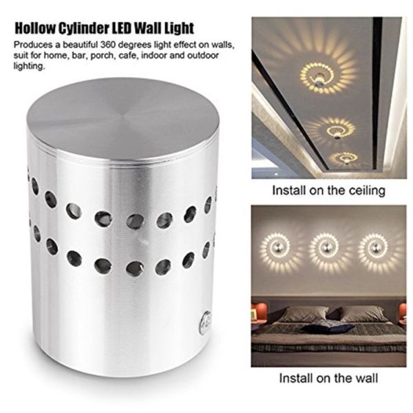 Aluminum Indoor Lighting LED Wall Lamp Decorate Lights, AC 110-240V (Warm White) - Image 6