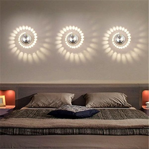 Aluminum Indoor Lighting LED Wall Lamp Decorate Lights, AC 110-240V (Warm White) - Image 7