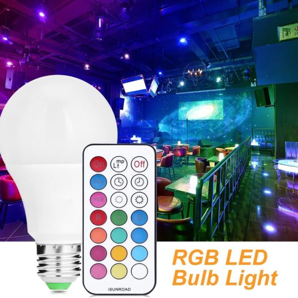 10W E27 RGB Dimmable Color Changing Lighting LED Light Bulbs - Image 6