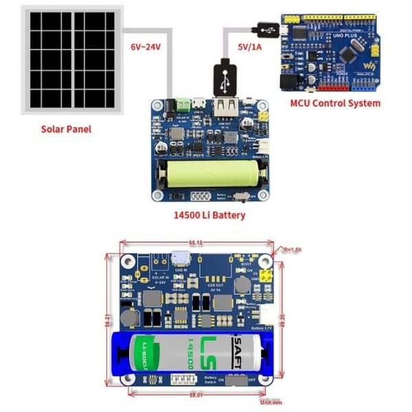 Waveshare Solar Power Management Module for 6V~24V Solar Panel - Image 6