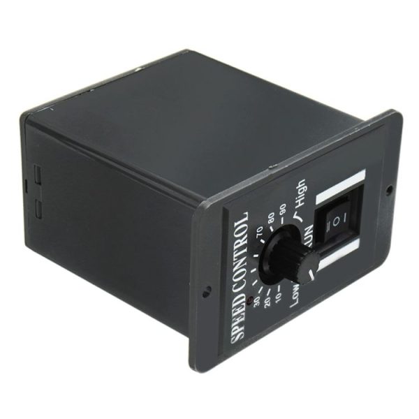 LDTR-WG0265 DC 6A Motor Speed Governor Slow Down Motor Controller Positive And Negative Rotating Control Switch 12V / 24V / 36V / 48V (Black) - Image 4