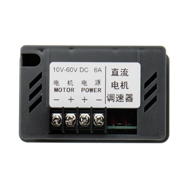 LDTR-WG0265 DC 6A Motor Speed Governor Slow Down Motor Controller Positive And Negative Rotating Control Switch 12V / 24V / 36V / 48V (Black) - Image 5