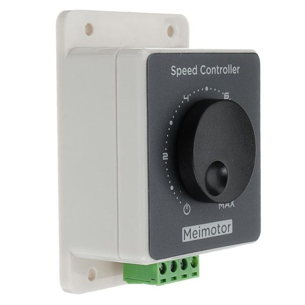 CCM96SK DC 12V 24V 36V 48V PWM DC 10A High Power Motor Speed Controller with Housing (White) - Image 2