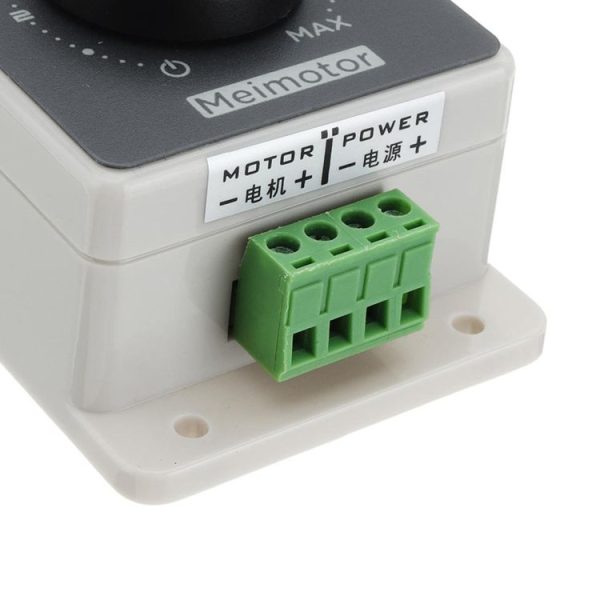 CCM96SK DC 12V 24V 36V 48V PWM DC 10A High Power Motor Speed Controller with Housing (White) - Image 6