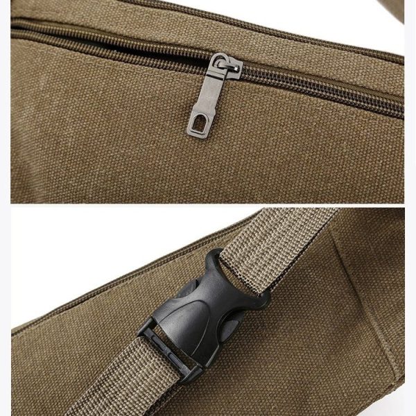 Cavans Single Shoulder Bag Waist Bag Chest Bag Messenger Bag (Green) - Image 5