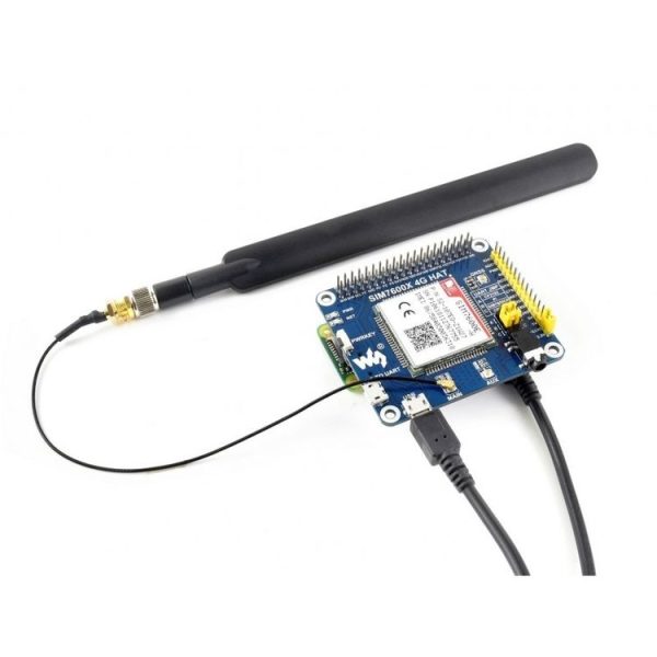 Waveshare 4G / 3G / 2G / GSM / GPRS / GNSS HAT for Raspberry Pi, LTE CAT4, for Southeast Asia, West Asia, Europe, Africa - Image 6