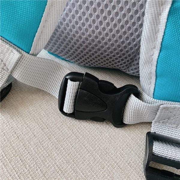 Cute Owl Shape Nylon Double Shoulders Bag Children Backpack Bag (Dark Blue) - Image 5