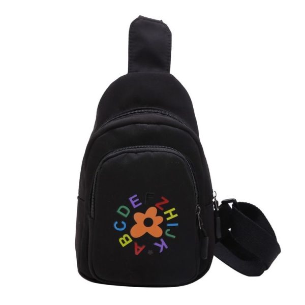 Fashion Oxford Cloth Single Shoulder Bag Chest Bag Messenger Bag (Color: Black Size: OneSize) - Image 2