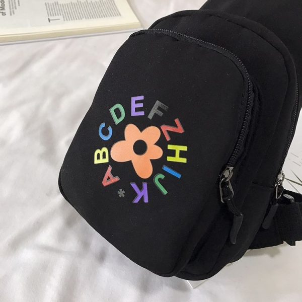 Fashion Oxford Cloth Single Shoulder Bag Chest Bag Messenger Bag (Color: Black Size: OneSize) - Image 8