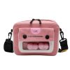 Canvas Single Shoulder Bag Ladies Handbag (Color: Pink 1 Size: OneSize) - Image 2