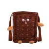 Plush Square Single Shoulder Bag Handbag Messenger Bag (Color: Brown Size: OneSize) - Image 2