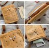 Plush Square Single Shoulder Bag Handbag Messenger Bag (Color: Brown Size: OneSize) - Image 5