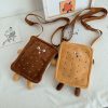 Plush Square Single Shoulder Bag Handbag Messenger Bag (Color: Brown Size: OneSize) - Image 7