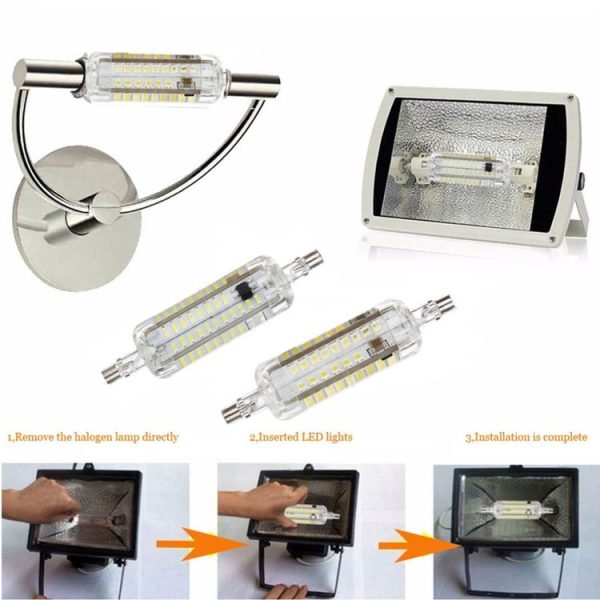 R7S 5W 76 LEDs SMD 4014 Bright LED Bulb Halogen Spotlight - Image 5
