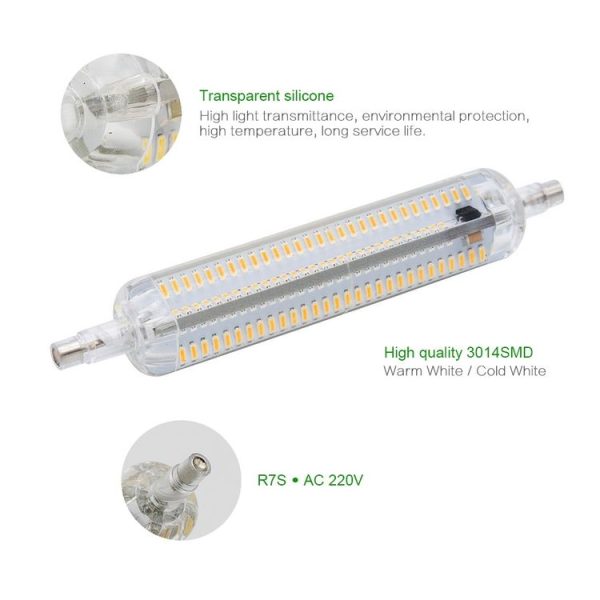 R7S 3014 SMD 228 LEDs LED Corn Light Bulb (Cool White) - Image 6