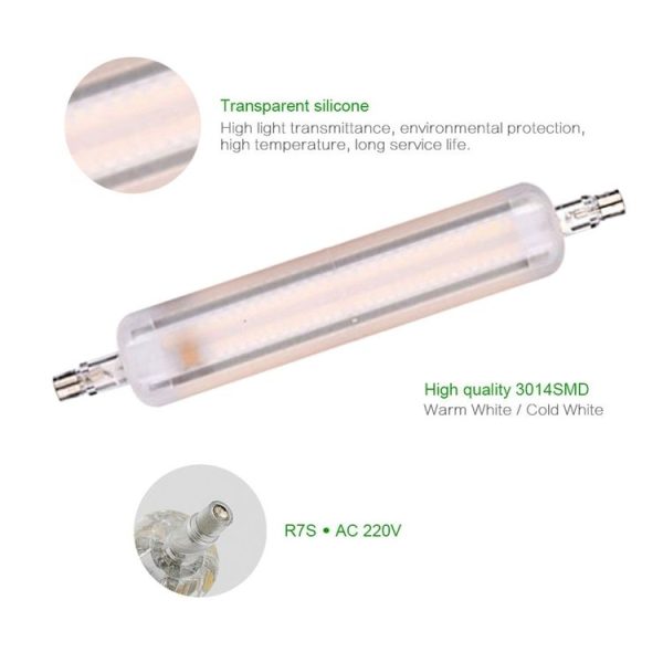 R7S 3014 SMD 228 LEDs LED Cream Corn Light Bulb (Cool White) - Image 4
