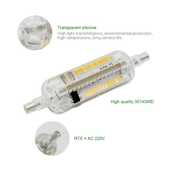 5W R7S 3014 SMD 104 LEDs LED Corn Light Bulb (Color: Cool White Size: 220V) - Image 6